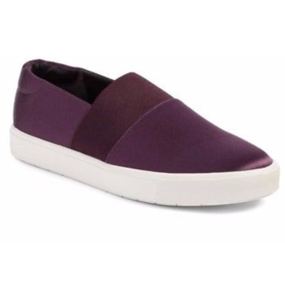 Vince Corbin Slip On Purple Satin Sneakers